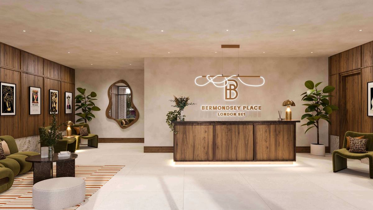 Bermondsey Place giriş lobisi · portföyümüzden, temsilidir